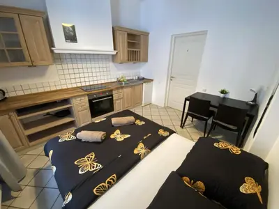 Kuchnia lub aneks kuchenny w obiekcie Fantastic-Inn Warszawa - Okólnik