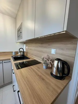 Kuchnia lub aneks kuchenny w obiekcie Apartament Arkadia