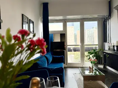 Część wypoczynkowa w obiekcie MOOD58 Apartment Warsaw