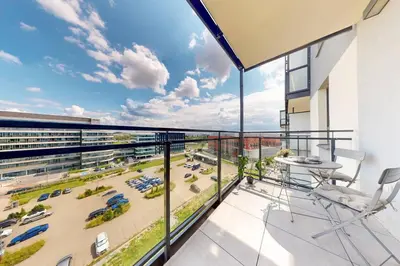 Balkon lub taras w obiekcie Sage Studio AC Balcony Parking