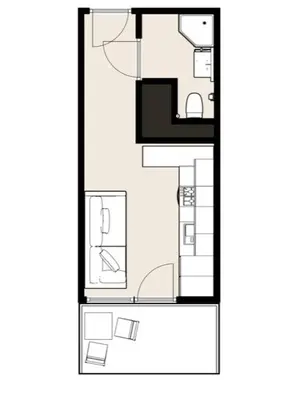 Plan piętra w obiekcie Sage Studio AC Balcony Parking