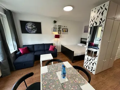 Część wypoczynkowa w obiekcie Orzycka Studio Near Westfield Mokotow