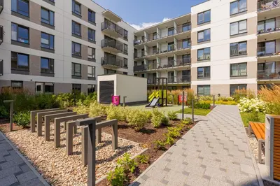 Budynek, w którym mieści się apartament