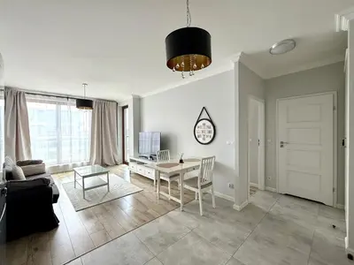 Część wypoczynkowa w obiekcie Warszawa Apartament Klimczaka 6