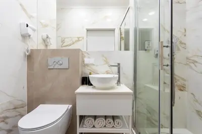 Łazienka w obiekcie Urban Chic - Luxury Stay for up to 15 Guests in Mennica Residence, Warsaw Center