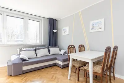 Część wypoczynkowa w obiekcie Wola Anielewicza City Comfort Apartment by BookingHost