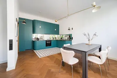 Kuchnia lub aneks kuchenny w obiekcie Mokotowska Superior Apartment by BookingHost
