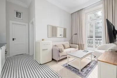 Telewizja i/lub zestaw kina domowego w obiekcie Śródmieście Piękna Comfort Apartments