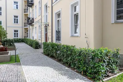Ogród w obiekcie Śródmieście Piękna Comfort Apartments