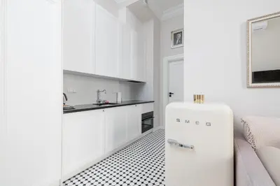 Kuchnia lub aneks kuchenny w obiekcie Śródmieście Piękna Comfort Apartments