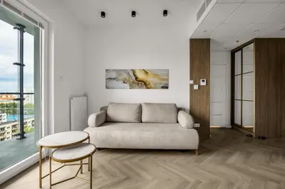 Część wypoczynkowa w obiekcie Wola Apt - Air Con, Parking & Balcony - by Rentujemy
