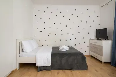 Plan piętra w obiekcie Nowolipie Urban Nest Apartment by BookingHost