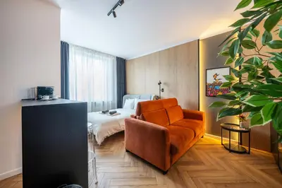 Część wypoczynkowa w obiekcie Majestic Studio Chmielna Street