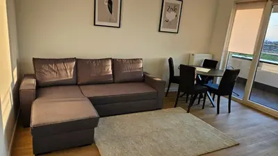 Część wypoczynkowa w obiekcie Bemowo Apartment