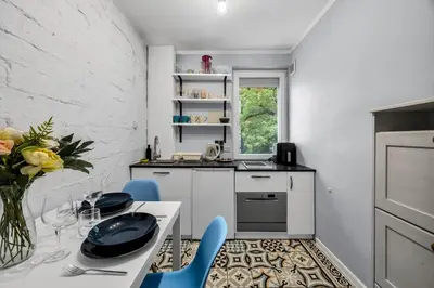 Kuchnia lub aneks kuchenny w obiekcie Powiśle Apt - Balcony, Workspace - by Rentujemy