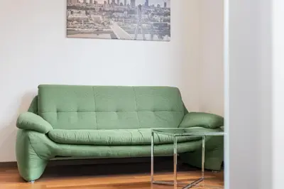 Część wypoczynkowa w obiekcie Obrzeżna 1A by NYX Apart