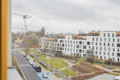 Budynek, w którym mieści się apartament
