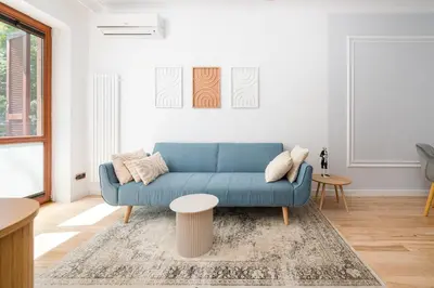 Część wypoczynkowa w obiekcie Tawerny Terrace Apartment by BookingHost