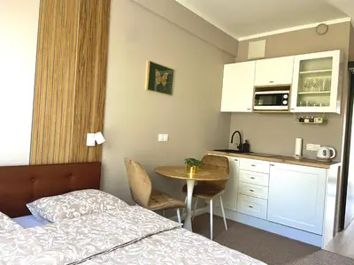 Kuchnia lub aneks kuchenny w obiekcie Apartament Motyl