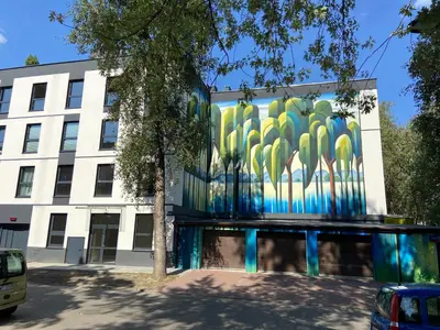 Budynek, w którym mieści się apartament