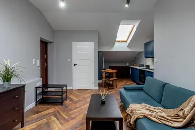 Kuchnia lub aneks kuchenny w obiekcie Close-Golden Apartments Warsaw - Old Town - Marcinkowskiego #1