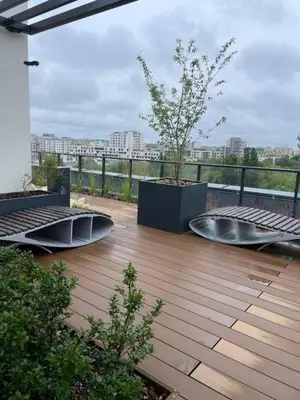 Balkon lub taras w obiekcie Lux Airport Apartment