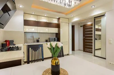 Kuchnia lub aneks kuchenny w obiekcie Golden Apartments Warsaw - Best Location in City Center Grzybowska 5