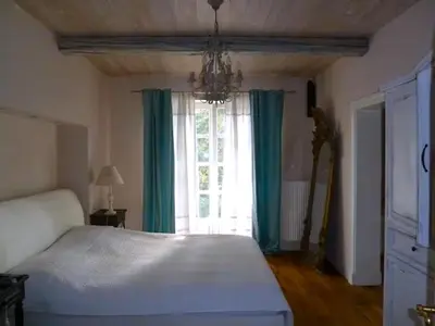 Łóżko lub łóżka w pokoju w obiekcie EXCL HOUSE in Warsaw with POOLS