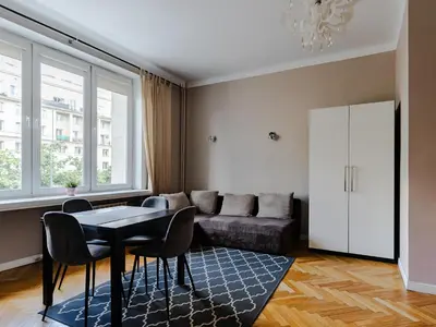 Część wypoczynkowa w obiekcie 1-bedroom Apartment City Center