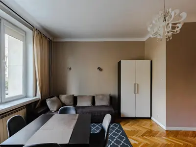 Część wypoczynkowa w obiekcie 1-bedroom Apartment City Center