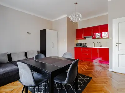 Kuchnia lub aneks kuchenny w obiekcie 1-bedroom Apartment City Center