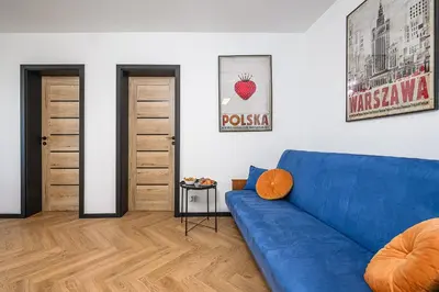 Część wypoczynkowa w obiekcie P&O Apartments Piwarskiego - Mokotów