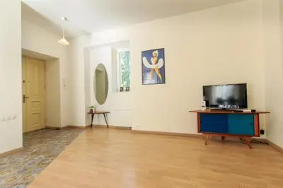 Telewizja i/lub zestaw kina domowego w obiekcie Rental Apartments Wilcza