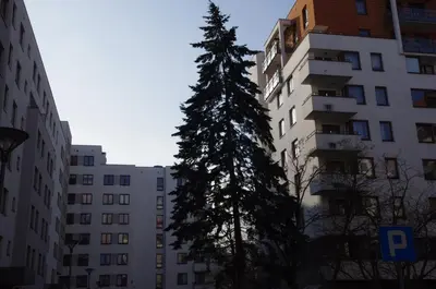Budynek, w którym mieści się apartament