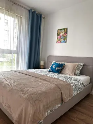 Łóżko lub łóżka w pokoju w obiekcie Apartament A191 by Real Apartment