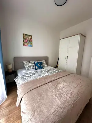 Łóżko lub łóżka w pokoju w obiekcie Apartament A191 by Real Apartment