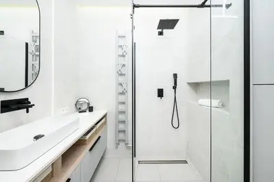 Łazienka w obiekcie ShortStayPoland Dzielna Premium P5