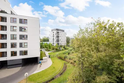 Budynek, w którym mieści się apartament