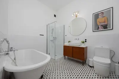 Łazienka w obiekcie Family Apartment in Old Mokotów with Children's Room by Noclegi Renters