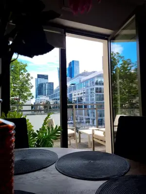 Balkon lub taras w obiekcie Duży apartament w sercu miasta