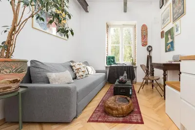 Część wypoczynkowa w obiekcie Boho Nest Warsaw - Cozy Studio