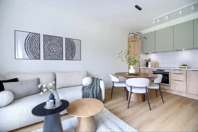 Kuchnia lub aneks kuchenny w obiekcie Kubańska by VAYA STAYS