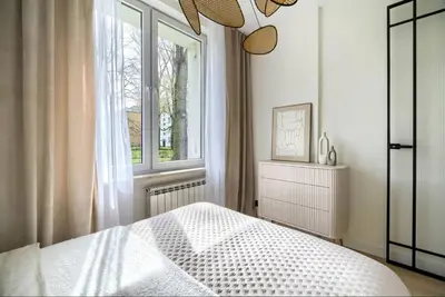 Łóżko lub łóżka w pokoju w obiekcie Kubańska by VAYA STAYS