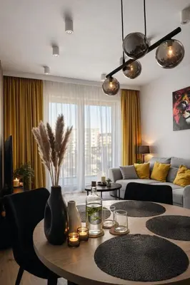 Część wypoczynkowa w obiekcie Designerski Apartament Wola - Parking Gratis - Klimatyzacja - Blisko Centrum - SmartTV