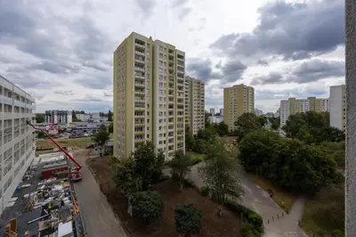 Budynek, w którym mieści się apartament