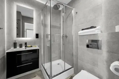 Łazienka w obiekcie Gocław Apartment - 48m2, Balcony - by Rentujemy