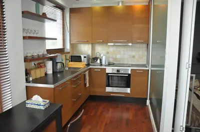 Kuchnia lub aneks kuchenny w obiekcie Apartament Mokotow