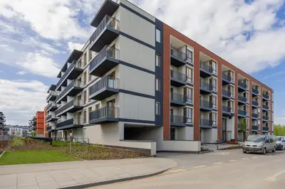 Budynek, w którym mieści się apartament