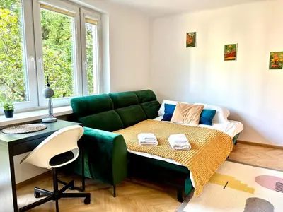 Część wypoczynkowa w obiekcie Best Life Apartment
