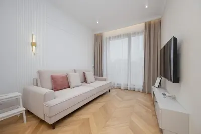 Telewizja i/lub zestaw kina domowego w obiekcie Kolejowa Urban Comfort by Solarento